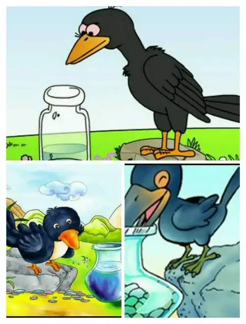 一,                 《乌鸦喝水》