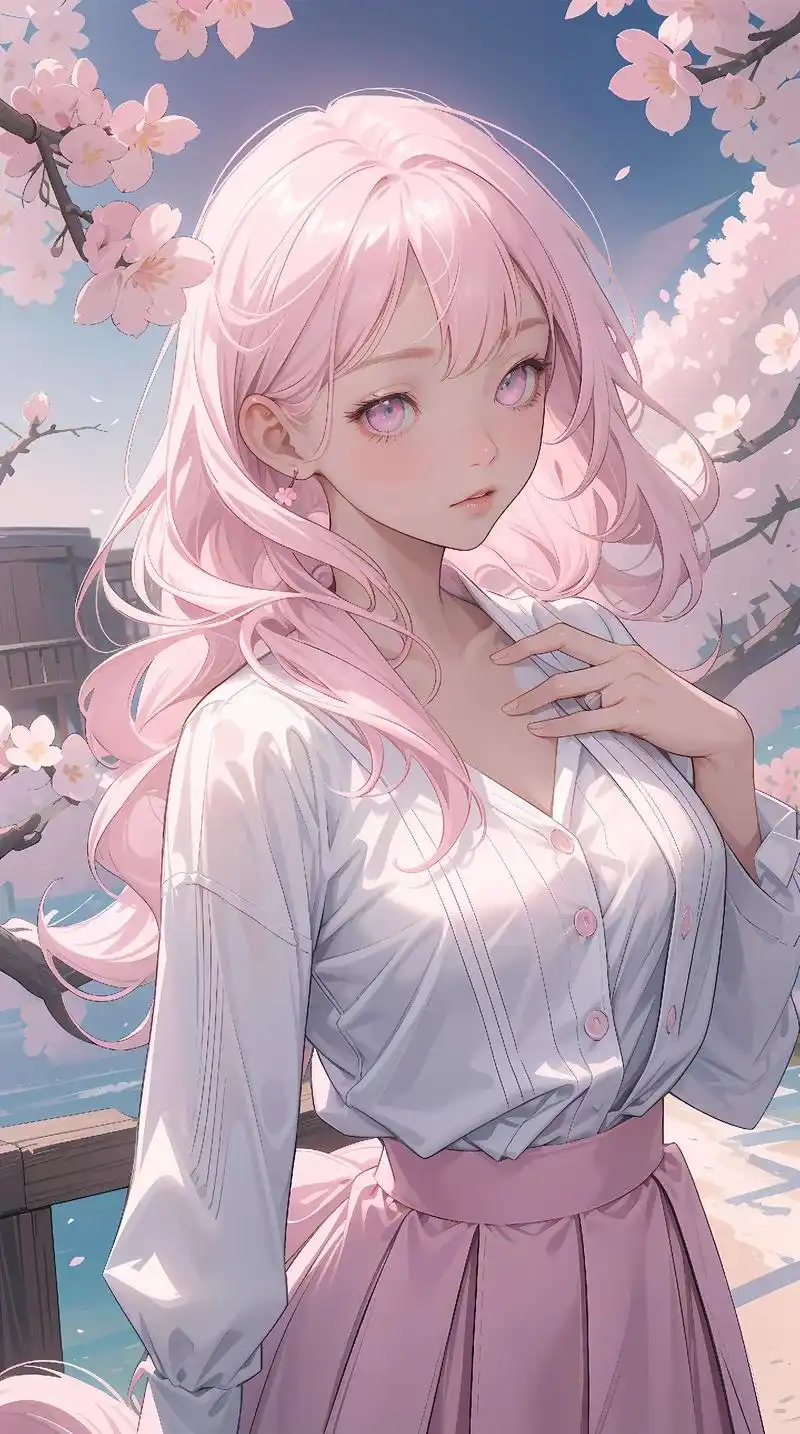 sakura酱.#粉色系#动漫少女 #二次元美图  #清纯甜 - 抖音