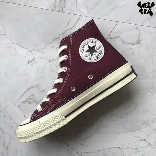 converse匡威1970s三星星标酒红高帮低男女情侣帆布帆布鞋