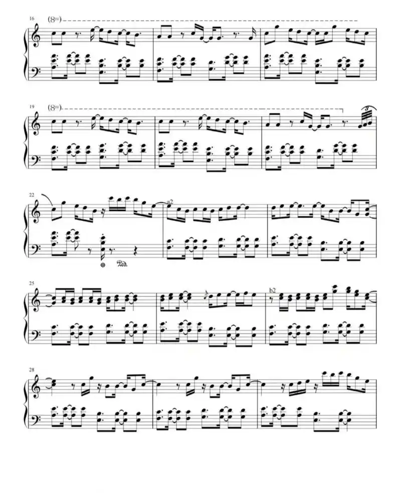 谱子来啦《溯》钢琴谱分享,超级空灵哦!