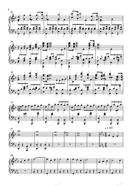 太阳照常升起,太阳照常升起钢琴谱,太阳照常升起f调钢琴谱,太阳照常