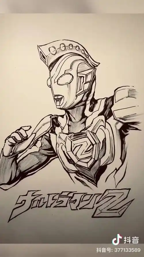 泽塔奥特曼简笔画