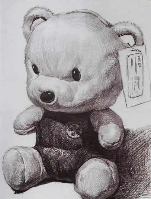 新县城立体班-素描毛绒玩具