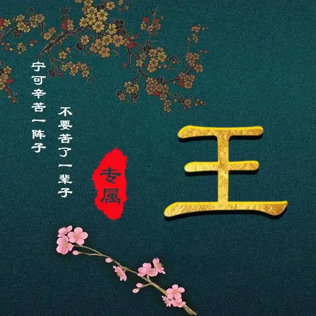 50张姓氏微信头像,张张治愈人心,超励志