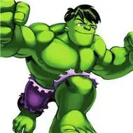 好看的绿巨人头像卡通图片