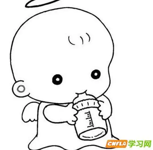 简笔画宝贝出生