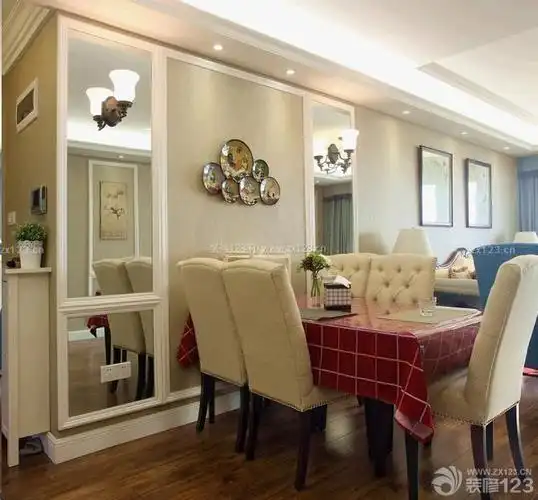 小户型家居客厅餐厅一体装修图库_装信通网效果图