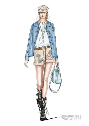 效果图-女装设计-服装设计