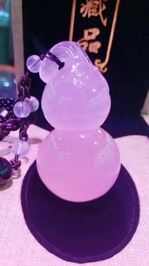 天然水晶粉水晶葫芦