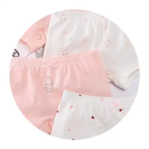 南极人儿童内裤女童纯棉平角宝宝中大童女女孩内裤