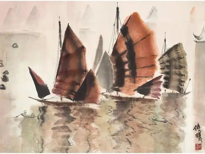 舒传曦(b.1932) 帆船图