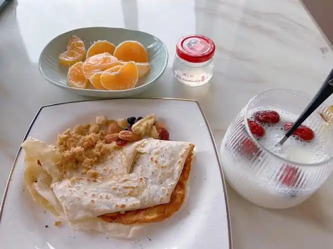 一个人的早餐也太健康了00