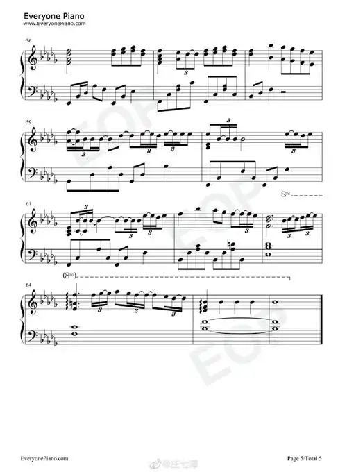 钢琴曲#蔡徐坤情人-钢琴谱五线谱&双手简谱#蔡徐坤