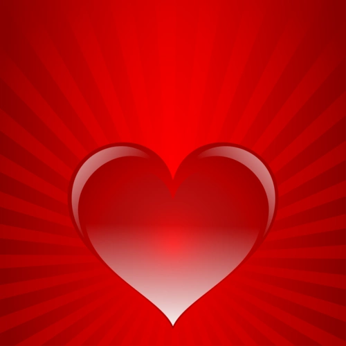 红色背景爱心图片