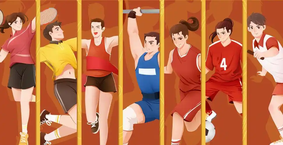 奥运会运动员群像|插画|商业插画|有肺无心 - 原创作品 - 站酷 (zcool