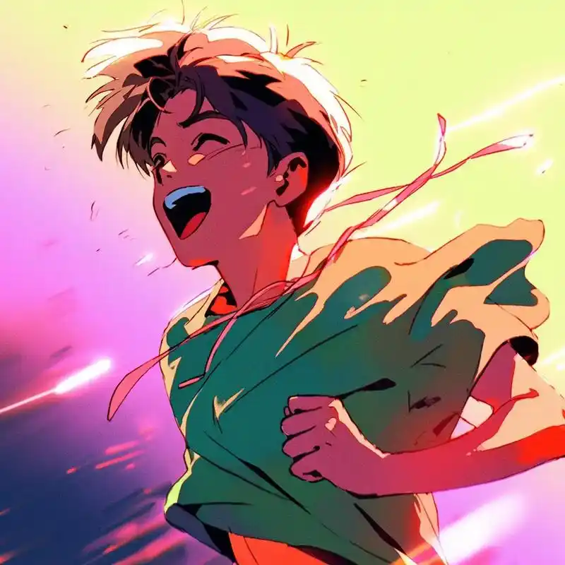 旧漫头像,跑步的男孩.#男生头像 #优质头像 #动漫男头 # - 抖音