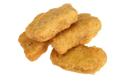 炸鸡黑椒鸡块白底图