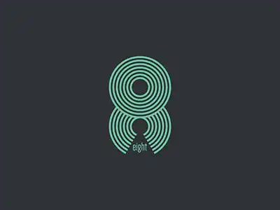 发发发!20款数字8元素logo设计 - 优优教程网
