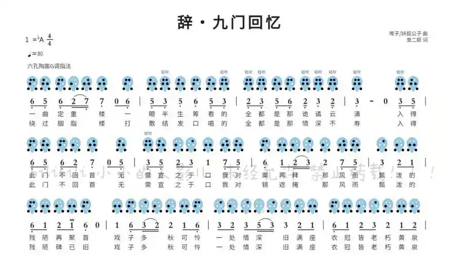 【六孔陶笛】辞·九门回忆