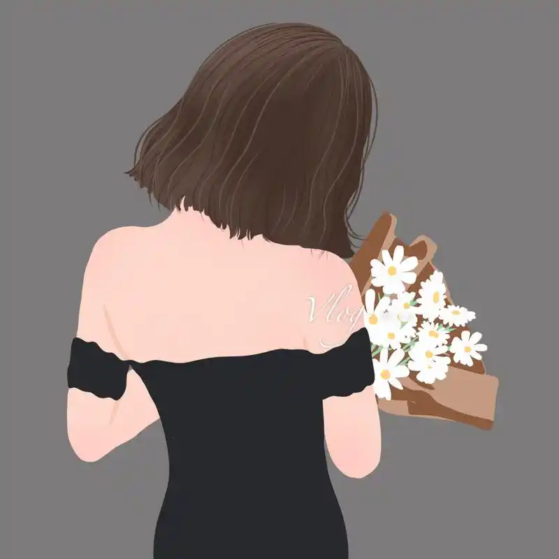 插画头像/背影女孩 好久没更新啦,最近画了一组背影女孩,背影太好看了