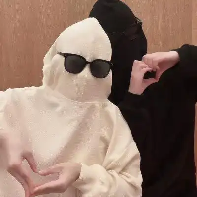 搞怪可爱沙雕一左一右情侣头像图片