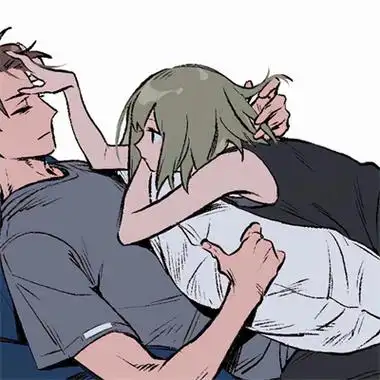 温柔又很亲密的卡通情侣头像