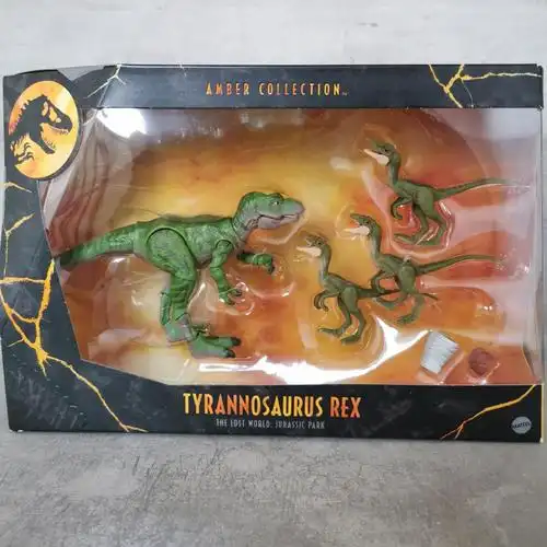 美侏罗纪世界琥珀现货泰侏罗纪世界2恐龙trex霸王龙套琥珀系列团购