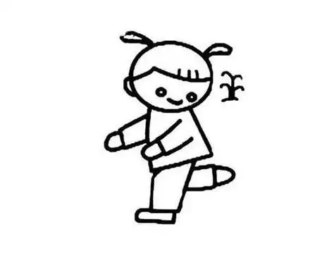 三年级小孩简笔画