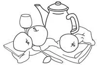 静物简笔画图片大全_静物简笔画大全带颜色_静物简笔画步骤图解