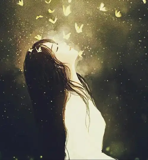 唯有飘飞的发丝 ,是唯一的灵动 而我,并不急着 道一声"晚安" 仰望夜空