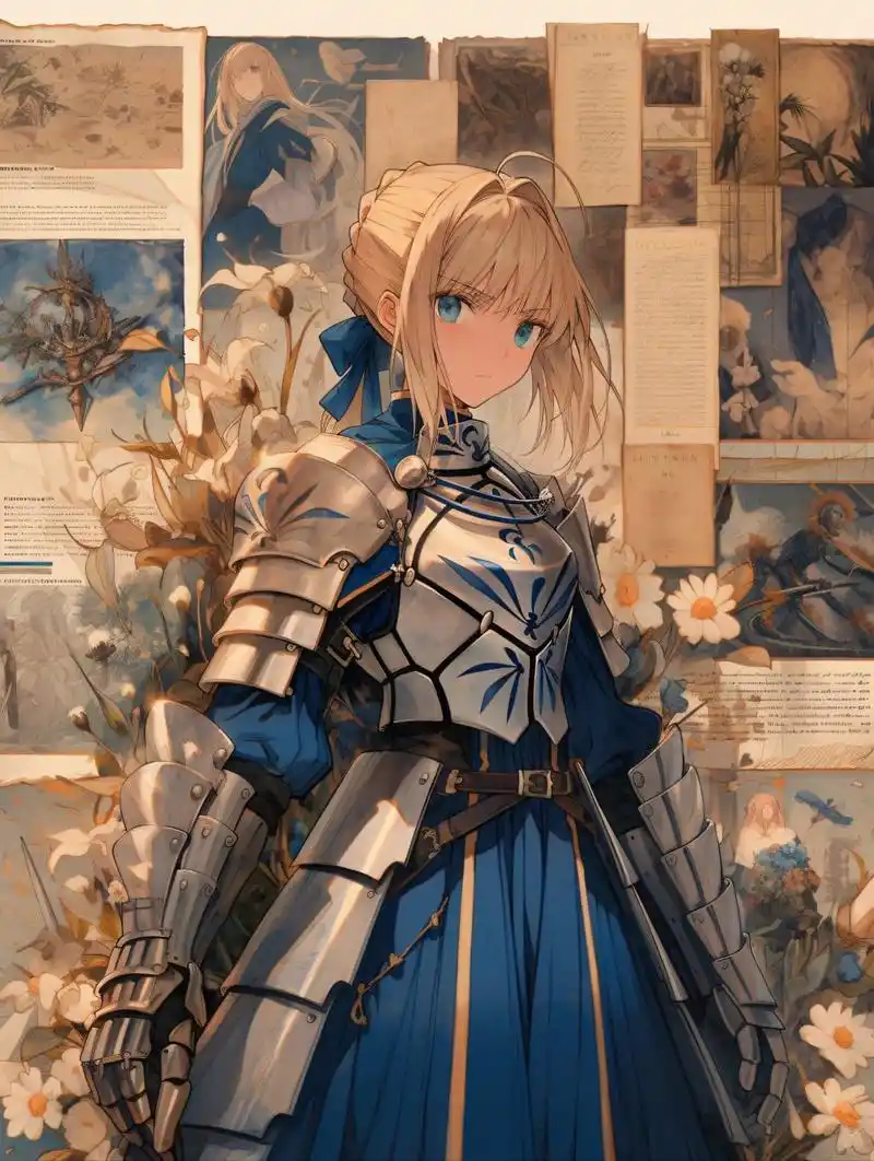 midjourney&saber第三弹&手机高清壁纸 #midjourney# #ai绘画# #fate