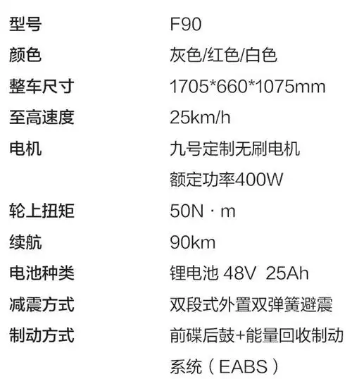 ninebot 九号 方程式f系列 新国标电动自行车 f90