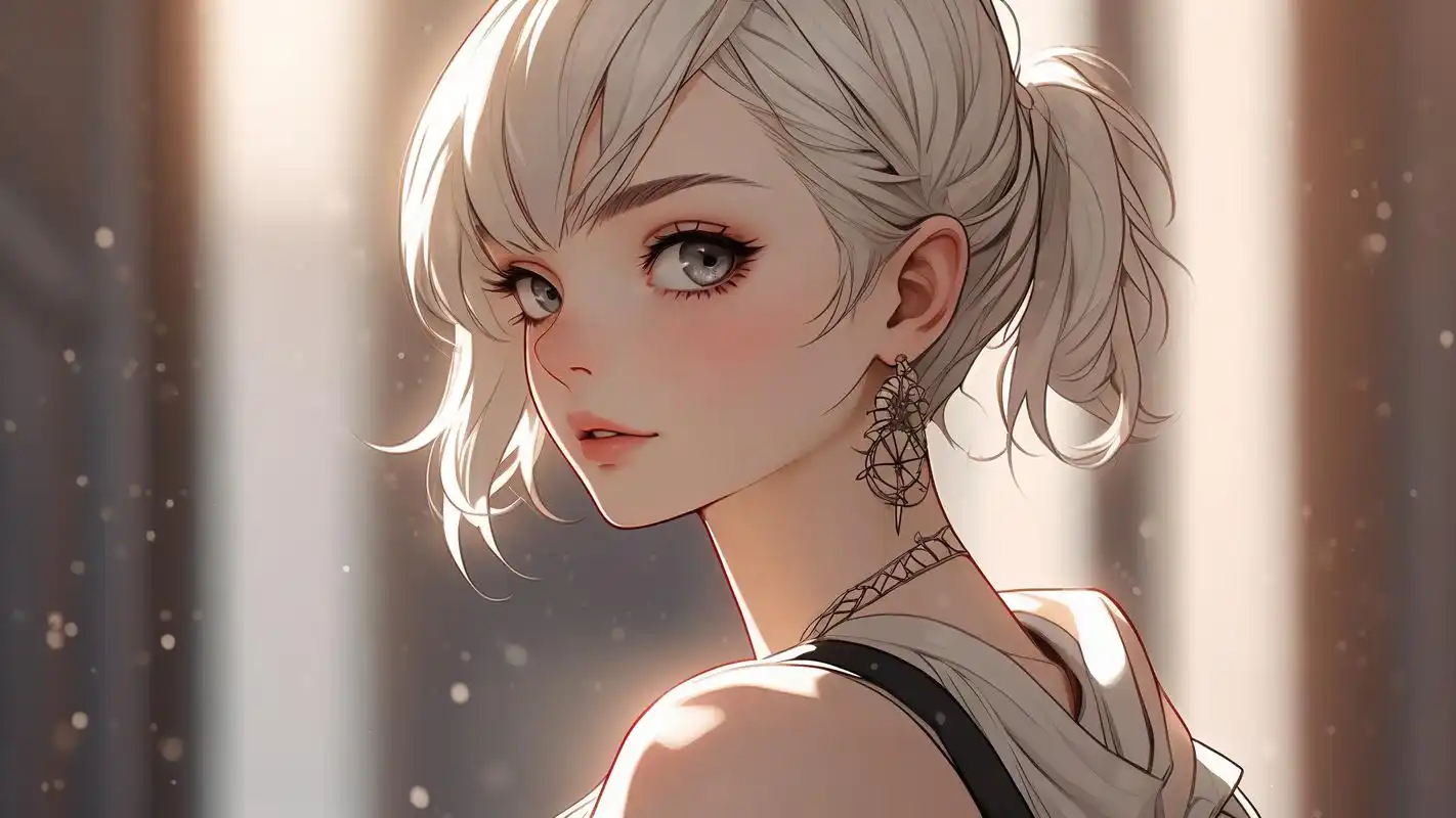 霸气短发女孩996900,漫画风格太酷了!