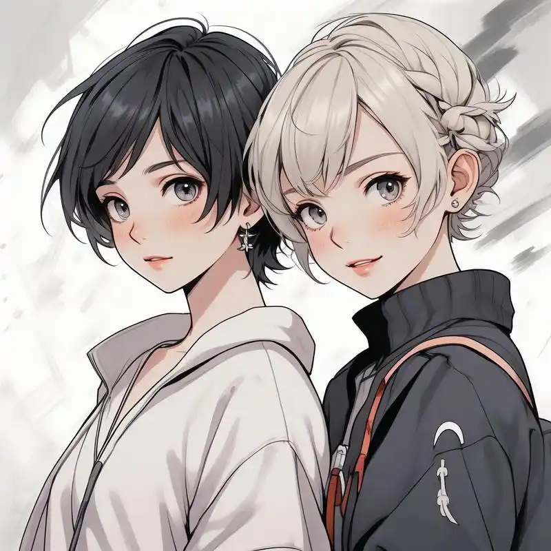 动漫风姐弟头像91