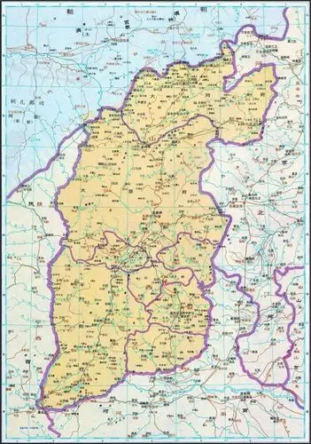 明代山西地图 图源:中国历史地图集 1 元朝末年,出身贫苦的 胡大海曾