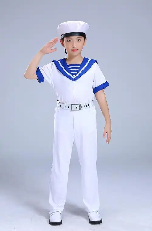 儿童小海军水手服男女中小学生学院风运动会合唱服水兵表演服套装