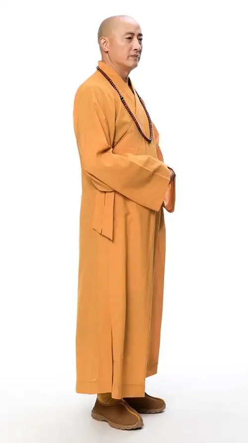 [出家人]僧人服装夏季薄款麻纱长褂佛教男女款僧衣僧服海青大褂长衫