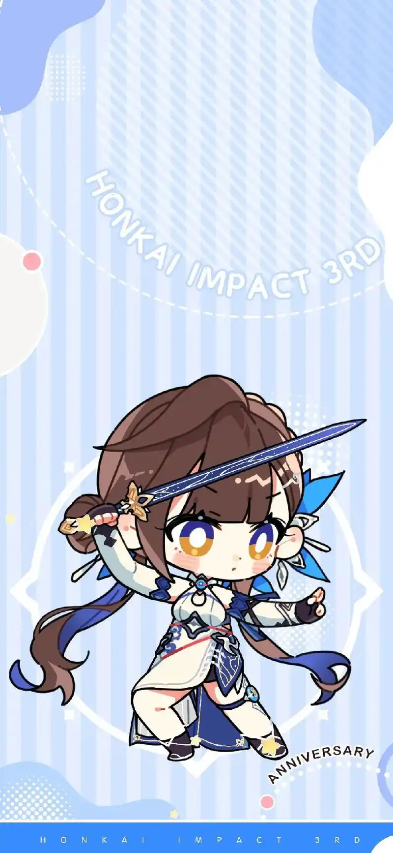 六周年庆典q版壁纸.#崩坏3 今天这个壁纸很不错啊 - 抖音