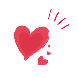 爱心心形装饰七夕情人节