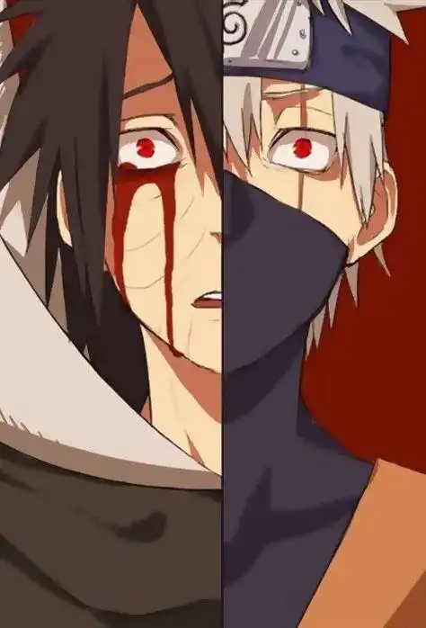 火影忍者壁纸/卡卡西带土半脸壁纸图片