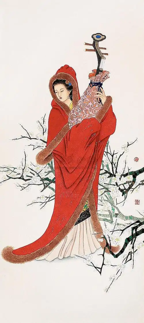 0203昭君出塞镜心纸本