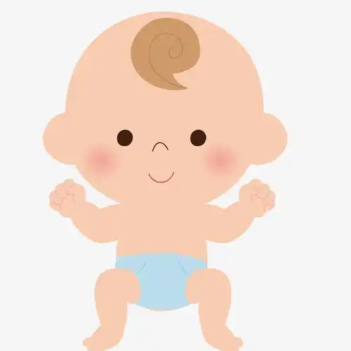 手绘卡通简约儿童画册插画婴儿