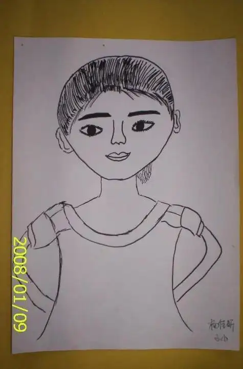 我的自画像简笔画男生幼儿园