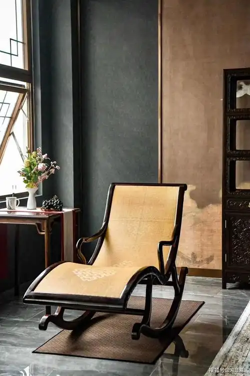 复刻顾永琦款摇椅,大红酸枝,红木家具