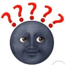 黑脸月亮和黄脸月亮(两个emoji表情)分别是什么意思,有什么区别?
