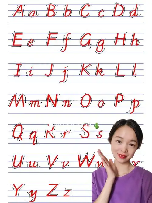 小学英语怎么学  #英语老师  #英文字母  #26个字母  #英语手写体