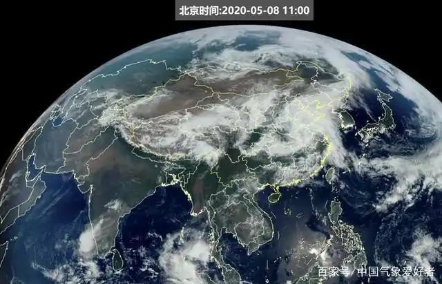 从太空看我国天气:巨型温带"台风"出现,华东多地将迎大风大雨
