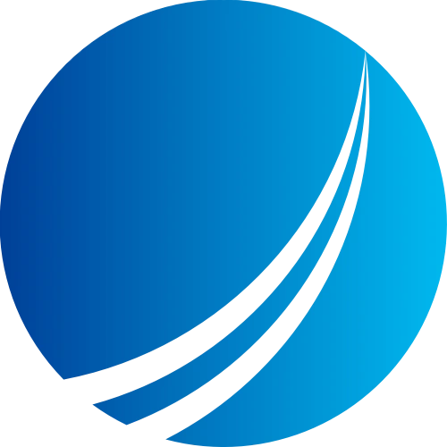 蓝色圆形科技矢量logo