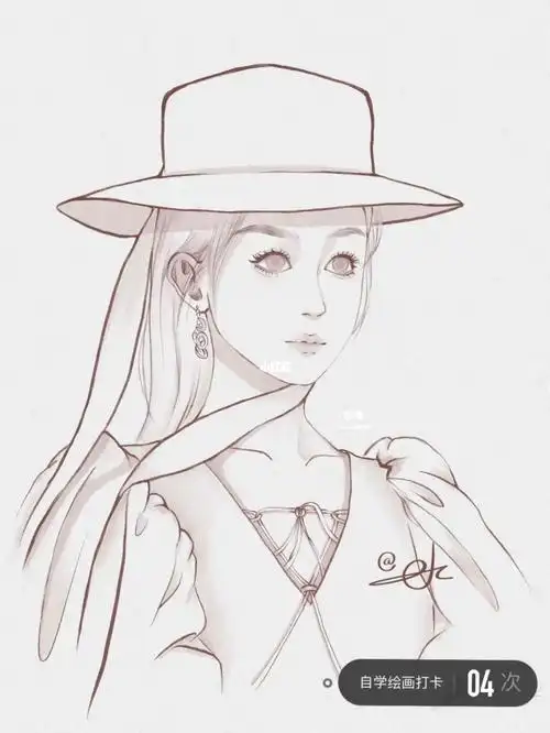 试试画了位女明星赵丽颖