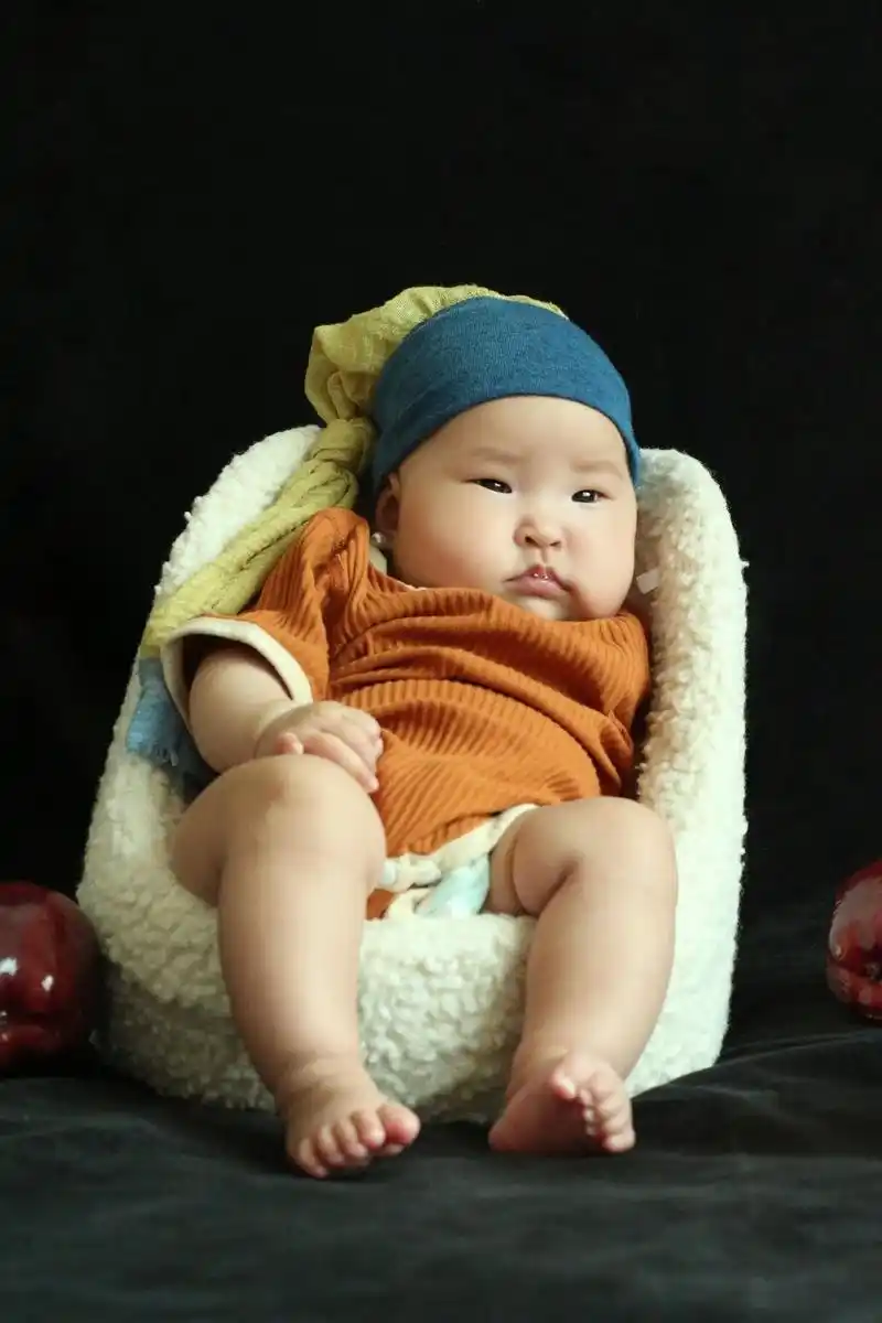 在家拍百天照11566|戴珍珠耳环的少女96.